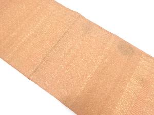 アンティーク　横段に草花模様織り出し袋帯（材料）